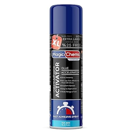 CA Glue Accelerator Spray (16.9 fl oz)， Cyanoacrylate Sup