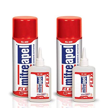Super Flex CA Glue (2x3.5 oz) with Spray Adhesive Activat