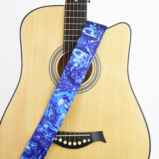 通用吉他个性背带免打孔电吉他男生女生经典肩带斜跨梵高星空艺术