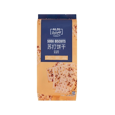 奥乐齐代购Sode Biscuits 苏打饼干优质黑麦片口味360g