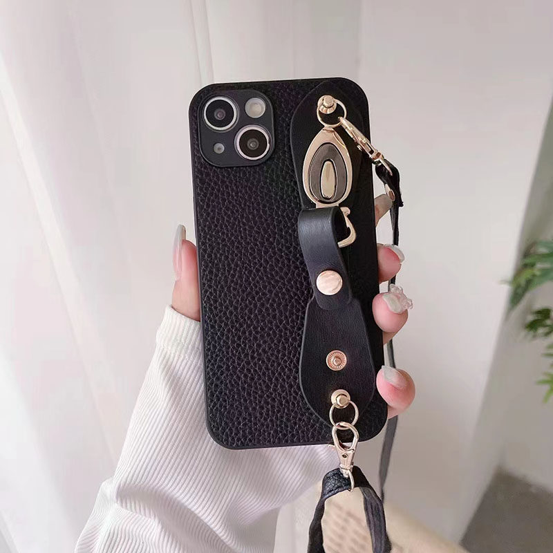 斜挎背带适用苹果14挂绳手机壳iphone12promax奢华高档网红13全包plus防摔13por可插卡包式xs适用1