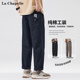 复古工装 裤 子男春夏季 拉夏贝尔潮牌美式 新款 直筒休闲宽松百搭高街