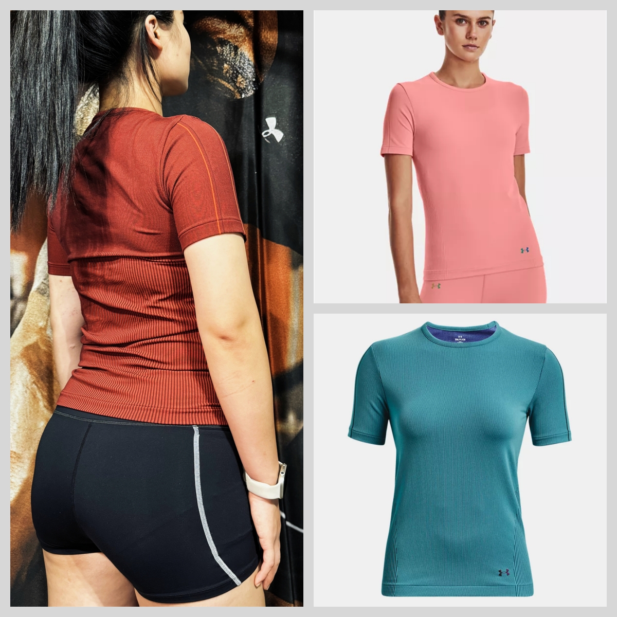 安德玛短袖修身贴身短袖高弹透气