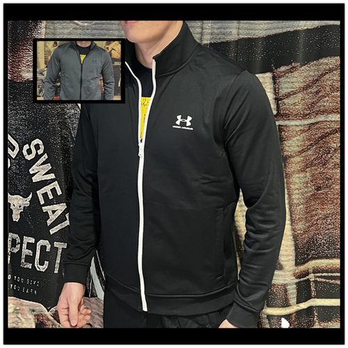 安德玛运动跑步立领薄绒内层外套