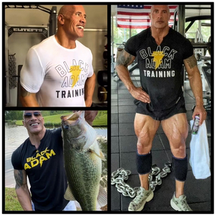 Rock强森黑亚当运动训练短袖 Project T恤1377758 UA男子 安德玛