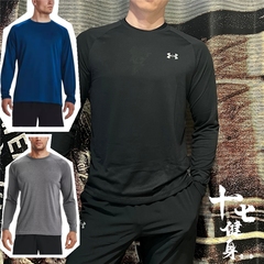 安德玛 UA男子 Tech训练运动健身跑步薄款透气速干长袖T恤1328496