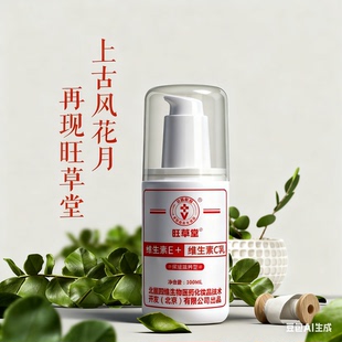 旺草堂维生素E+维生素C乳北医四维滋润保湿润肤清爽北京医国货