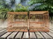 方永华特制老竹寿字门回文花门花脚 竹料颜色已出平榫 绣眼套笼