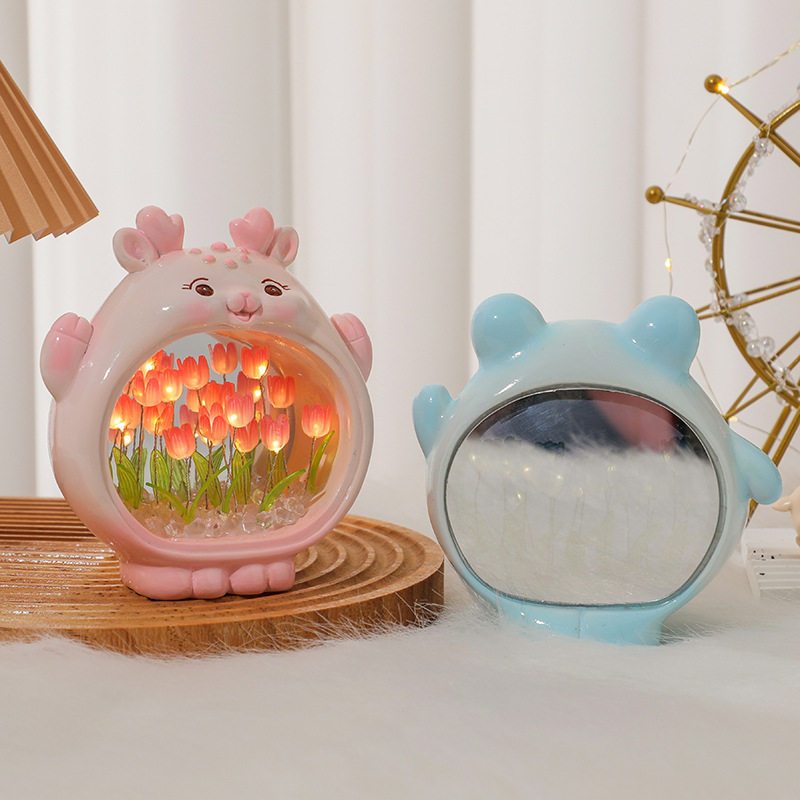 创意DIY手工动物材料包玩具可爱节日小礼品树脂工艺品桌面小夜灯,家装灯饰光源,小夜灯,淘宝优惠券,粉丝福利购,淘宝优惠卷