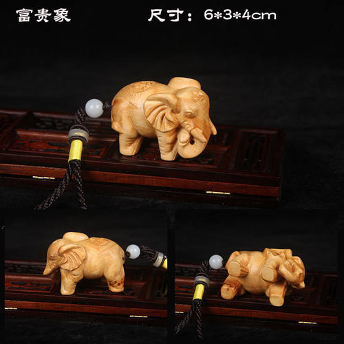 木貔貅壶手把件弥勒佛像木雕茶壶工艺品挂件木质文玩木雕