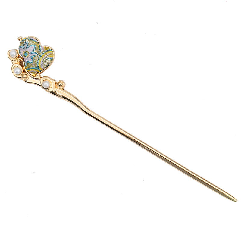 新中式复古宋锦发簪手工D