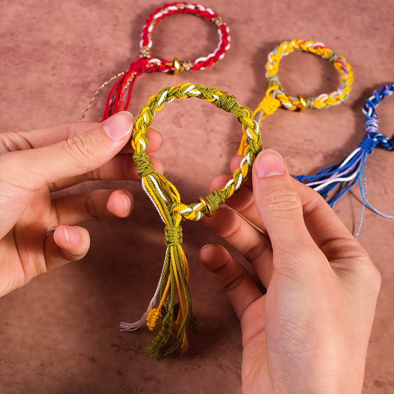 新年手绳材料包团建活动手工DIY编绳送闺蜜女朋友创意礼物小手链,户外/登山/野营/旅行用品,作训外套/套装/野战套装,淘宝优惠券,粉丝福利购,淘宝优惠卷
