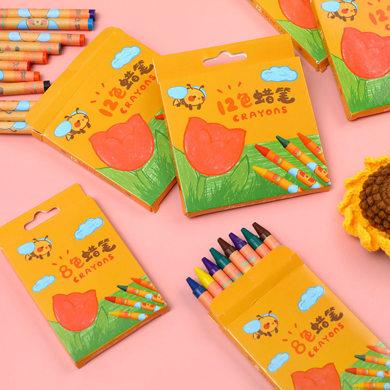 儿童卡通郁金香蜡笔不脏手美术油画棒涂鸦文具套装幼儿园奖品,文具电教/文化用品/商务用品,蜡笔,淘宝优惠券,粉丝福利购,淘宝优惠卷