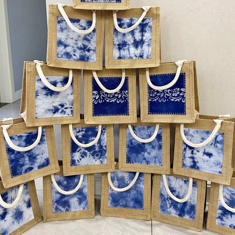 自制扎染麻布袋手工DIY材料包型糊染包包亚麻手提袋手提包礼品,户外/登山/野营/旅行用品,作训外套/套装/野战套装,淘宝优惠券,粉丝福利购,淘宝优惠卷