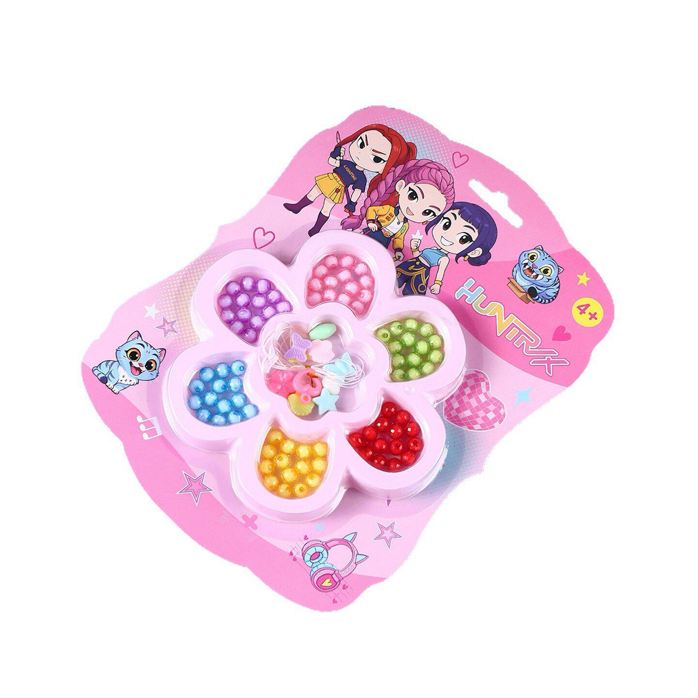 猎魔女团儿童卡通DIY手工创意串串珠趣味亲子玩具幼儿园益智玩具