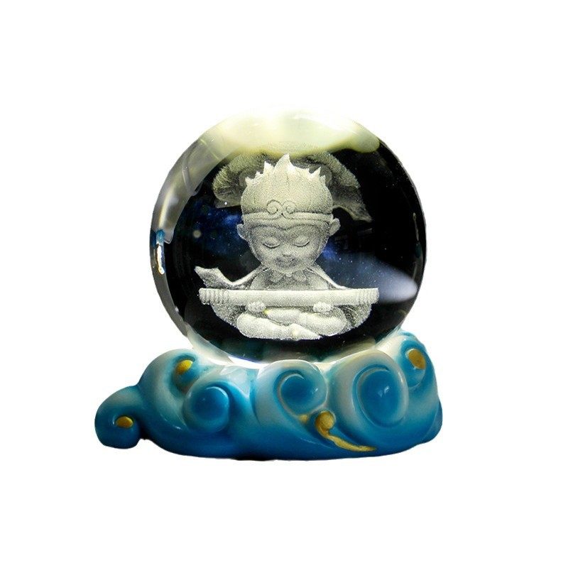 孙悟空内雕水晶球发光小夜灯USB插电底座桌面摆件送朋友生日礼物,商务/设计服务,礼品/工艺品/饰品设计,淘宝优惠券,粉丝福利购,淘宝优惠卷