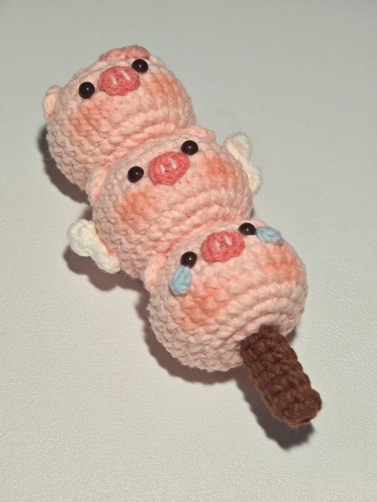 DIY猪猪糖葫芦挂件毛线编织材料包送朋友钩针闺蜜可爱钥匙扣小众