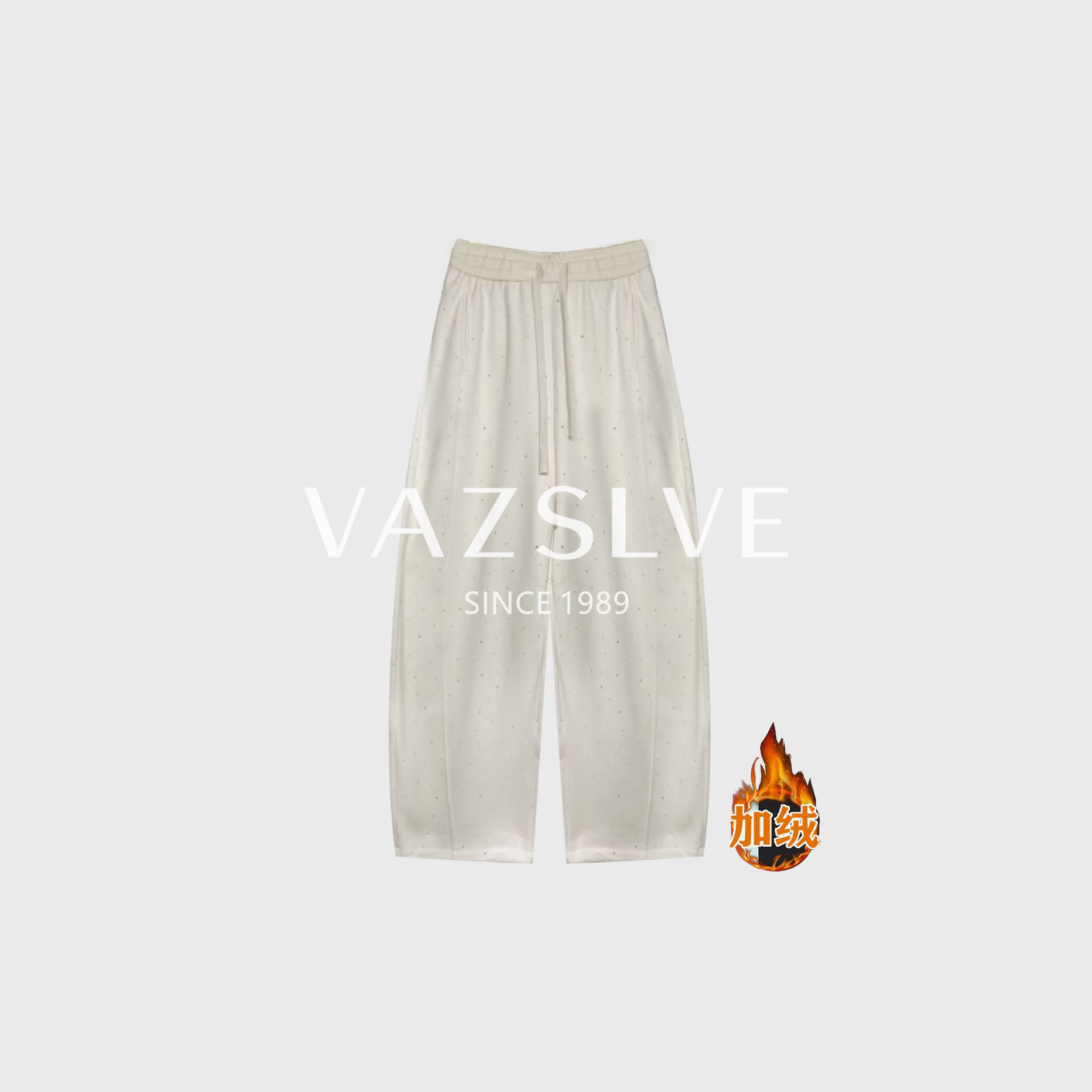 【VAZSLVE/全新奢品】捡漏加厚加绒裤脚抽绳烫钻松紧腰弯刀裤8831,女装/女士精品,休闲裤,淘宝优惠券,粉丝福利购,淘宝优惠卷