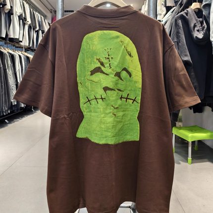 Travis Scott第二专辑vintage水洗复古做旧宽松VTG短袖T恤男女ins