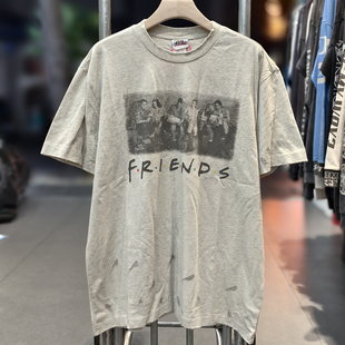 Saint T恤男女 Michael老友记花灰vintage水洗复古做旧宽松VTG短袖