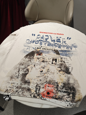 RRR123抽象人物重磅高街流行vintage水洗复古做旧VTG短袖T恤男女