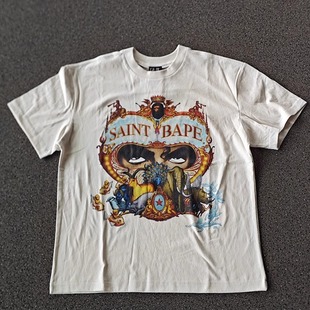 T恤男女 高街重磅vintage水洗复古VTG短袖 Saint Michael杰克逊美式