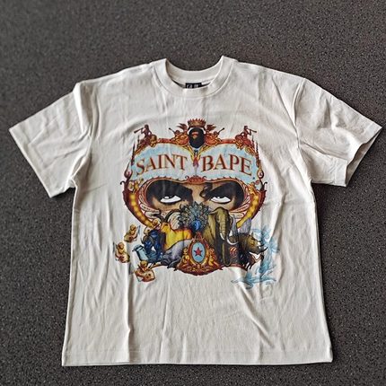 Saint Michael杰克逊美式高街重磅vintage水洗复古VTG短袖T恤男女