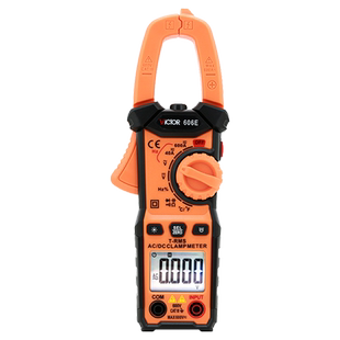 胜利数显钳形表万用表VC606A/B/C数字钳型电流表高精度电工万能表