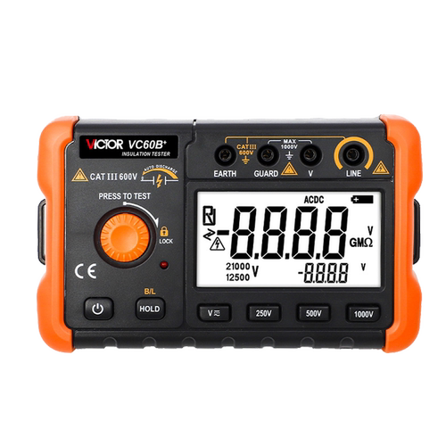 胜利绝缘电阻测试仪VC60B+VC60D+VC60E+VC60F数字兆欧表绝缘摇表