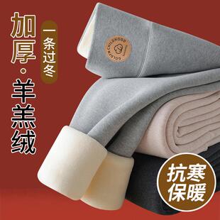 东北恒温裤 高腰保暖裤 女冬季 春屿集东北特厚800克羊羔绒打底裤