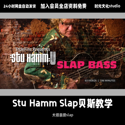 Truefire Stu Hamm Slap贝斯视频教学贝斯入门到进阶英文视频教学