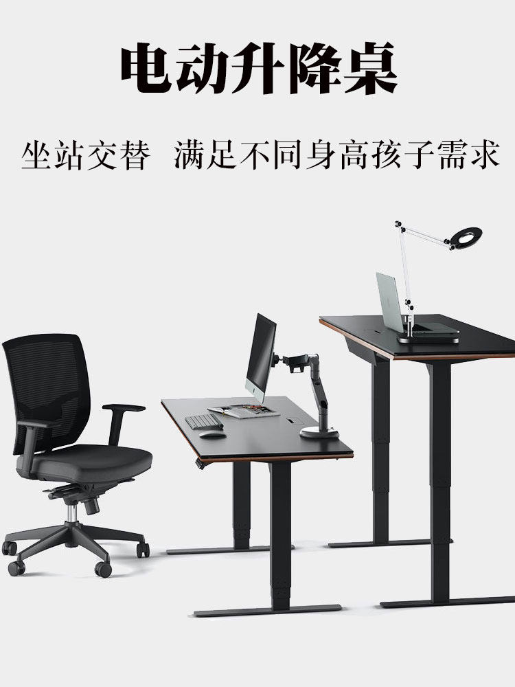 双电机智能电动升降桌书桌电脑学习桌可升降餐桌桌腿桌子桌架桌脚