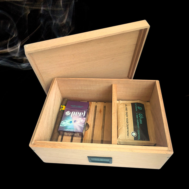 进口西班牙雪松木雪茄盒保湿盒纯实木大容量75支醇化盒烟柜雪茄盒