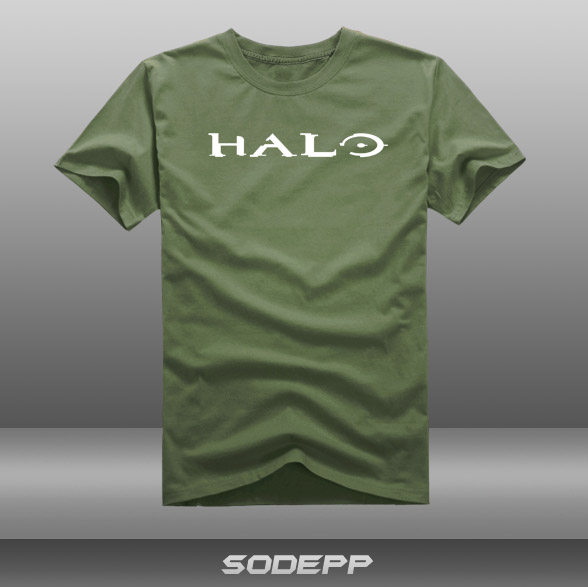 【SODEPP】微软XBOX 光环HALO 标题 游戏短袖T恤衫全棉夏装圆领