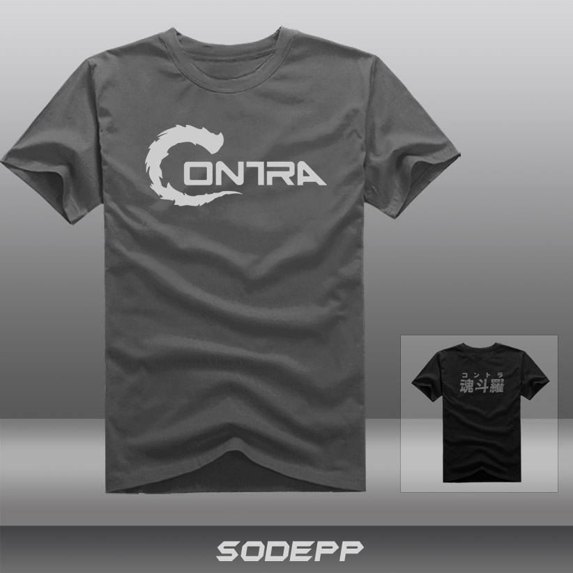 【游戏T恤】怀旧经典 魂斗罗CONTRA双版标题 全棉圆领男短袖