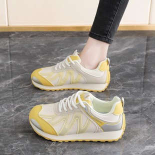 阿甘女鞋2025新款秋季巨好看轻便百搭运动板鞋软底不累脚老爹鞋女
