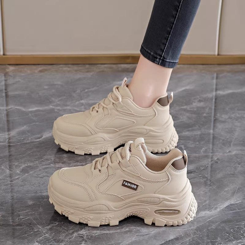 女鞋2026新款春季真皮防滑运动鞋轻便软底老爹鞋不累脚旅游休闲鞋,女鞋,时尚休闲鞋,淘宝优惠券,粉丝福利购,淘宝优惠卷
