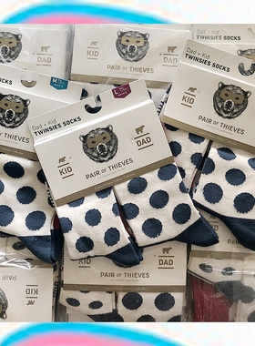 SOCK DAD 欧美波点潮袜 童袜 亲子款袜子