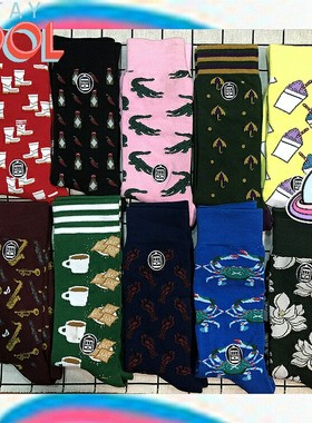 SOCK DAD 现货BONFOLK 花袜子 潮袜  长袜 男女款