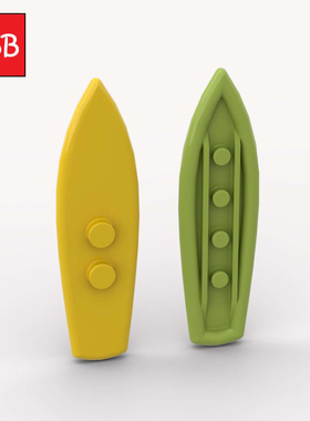 小积木颗粒冲浪板90397零件人仔用品MOC沙滩海边滑水玩水道具配件