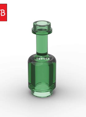 小积木颗粒玻璃瓶啤酒瓶高脚杯95228零件酒樽漂流瓶瓶子人仔用品