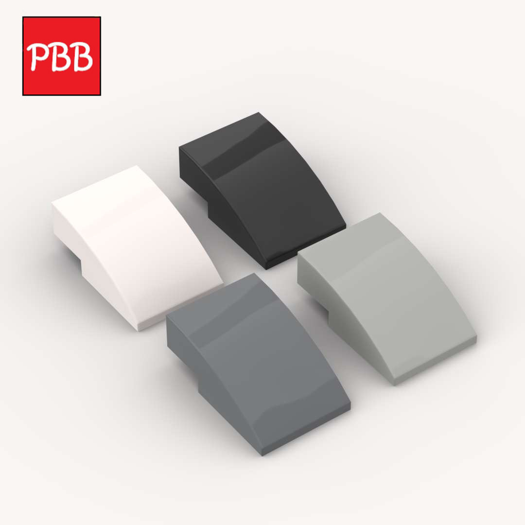2x3弧形斜坡光面平板砖小积木图片
