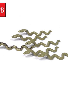 小积木颗粒小蛇眼镜蛇30115配件MOC毒蛇38801斑纹蛇响尾蛇零件