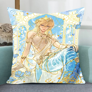 兰波十字绣2026新款满绣手工小件线绣礼物卧室卡通人鱼陷落抱枕套