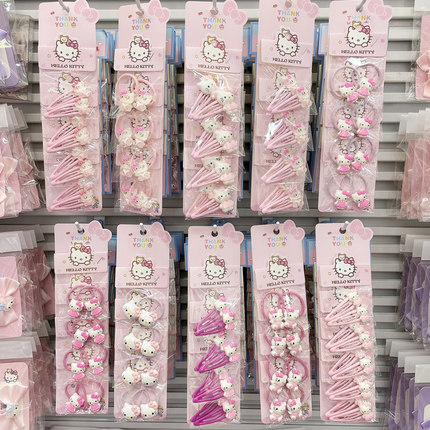 可爱Hello Kitty儿童学生发夹刘海侧边夹日韩卡通三丽鸥发饰头饰