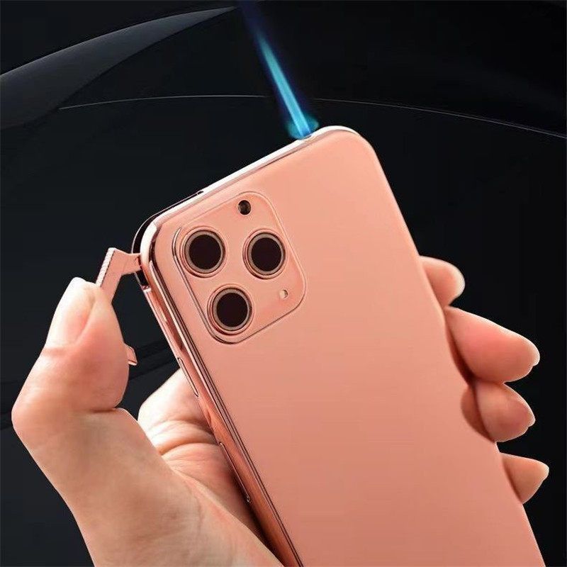 抖音网红同款苹果手机防风仿真打火机个性模型创意iPhone点烟器