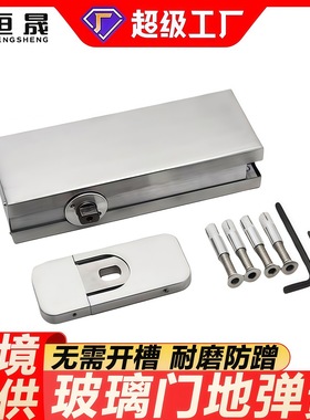 免挖坑玻璃门地弹簧免开槽隐藏式无框玻璃门地弹璜门配件地弹簧