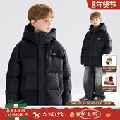 潮牌提花格羽绒服90安心绒加厚男童25冬新款 MUCMUKN 城际机能