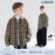 新款 MUCMUKN 磨毛上衣男童冬季 百搭夹棉格子衬衫 伯克利日记