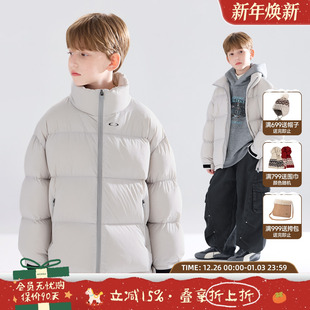 潮牌机能感印花羽绒服90绒外套男童冬新款 MUCMUKN 三防安心绒